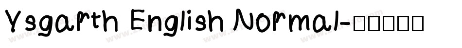 Ysgarth English Normal字体转换